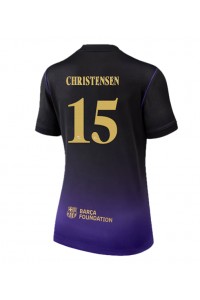 Barcelona Andreas Christensen #15 Jalkapallovaatteet Naisten Vieraspaita 2026-27 Lyhythihainen
